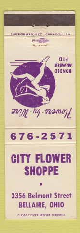 Matchbook Cover - City Flower Shoppe FTD Bellaire OH