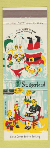 Matchbook Cover - Better Gifts Inc Kansas City MO Christmas Switzerland