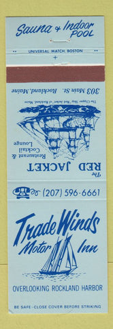 Matchbook Cover - Trade Winds Motor Inn Red Jacket Rockland ME
