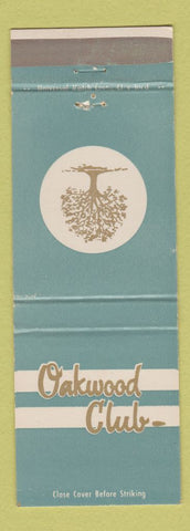 Matchbook Cover - Oakwood Club