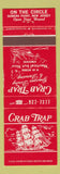 Matchbook Cover - Crab Trap Restaurant Somers Point NJ