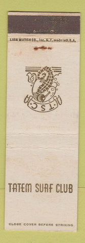 Matchbook Cover - Tatem Surf Club
