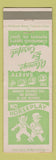 Matchbook Cover - Corrugated Container Columbus OH Safety No Horseplay