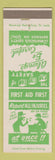 Matchbook Cover - American Zinc of Illinois Monsanto IL Report Injuries