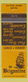 Matchbook Cover - The Brigantine Point Loma Coronado Solana Beach CA