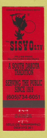 Matchbook Cover - Al's Oasis Chamberlain SD