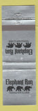 Matchbook Cover - Elephant Run Restaurant Club Tulsa OK Muskogee