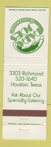 Matchbook Cover - Papa Joes Seafood Houston TX