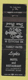 Matchbook Cover - Lights Motel Restaurant Searsport ME WEAR