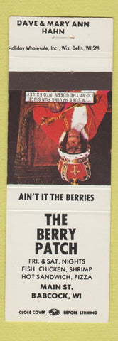 Matchbook Cover - Berry Patch Babcock WI