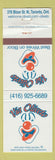 Matchbook Cover - Via Oliveto Toronto ON clown