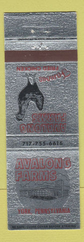 Matchbook Cover - Avalong Farms York PA