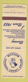 Matchbook Cover - Matcom Federal Credit Union Edgewood MD owl