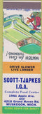 Matchbook Cover - Scott Tjapkes IGA Grocery Muskegon MI