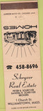 Matchbook Cover - Schryver Real Estate Williamstown MA peach