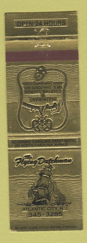 Matchbook Cover - The Flying Dutchman Atlantic City NJ