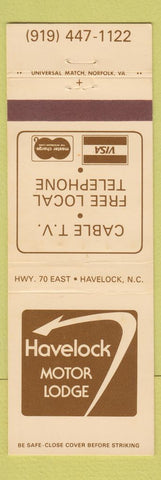 Matchbook Cover - Havelock Motor Lodge NC