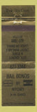 Matchbook Cover - Bail Bonds by Richey