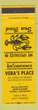 Matchbook Cover - Vera's Place Slidell LA lobster YELLOW