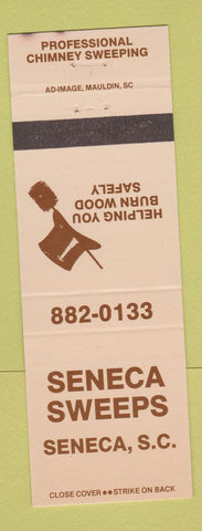 Matchbook Cover - Seneca Sweeps Seneca SC chimney sweeping WEAR