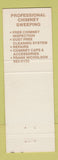 Matchbook Cover - Seneca Sweeps Seneca SC chimney sweeping WEAR