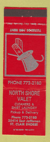Matchbook Cover - North Shore Valet St Clair Shores OH