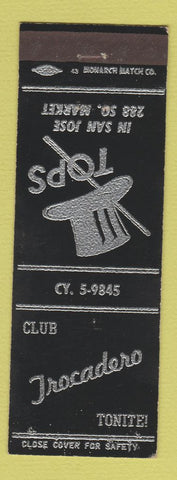 Matchbook Cover - Club Trocadero San Jose CA