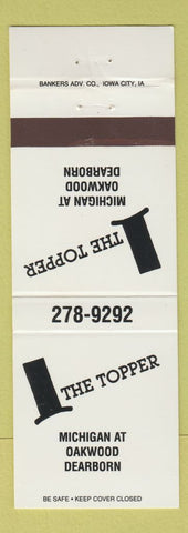 Matchbook Cover - The Topper Dearborn MI