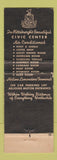 Matchbook Cover - Hotel Webster Hall Pittsburgh PA Boot and Saddle
