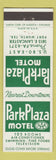 Matchbook Cover - Park Plaza Motel Fort Worth TX