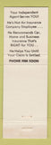Matchbook Cover - Field Insurance Agency Seneca SC