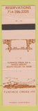 Matchbook Cover - Furnace Creek Inn Death Valley CA Fred Harvey WEAR
