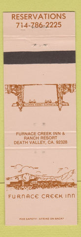 Matchbook Cover - Furnace Creek Inn Death Valley CA Fred Harvey WEAR