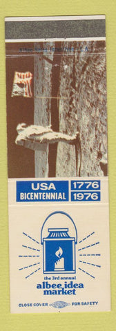 Matchbook Cover - Albee Idea Market Monarch Match San Jose CA
