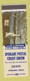 Matchbook Cover - Spokane Postal Credit Union WA 1976