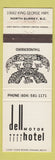 Matchbook Cover - Dell Motor Hotel North Surrey BC Thunderbird