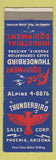 Matchbook Cover - Thunderbird Industrial Equipment Sales Phoenix AZ fire