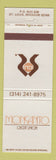 Matchbook Cover - Monsanto Credit Union St Louis MO