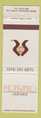 Matchbook Cover - Monsanto Credit Union St Louis MO