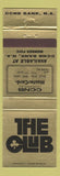 Matchbook Cover - The Club CCNB Bank