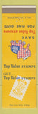 Matchbook Cover - Top Value Stamps elephant