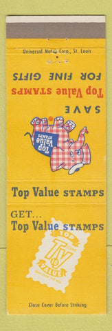 Matchbook Cover - Top Value Stamps elephant