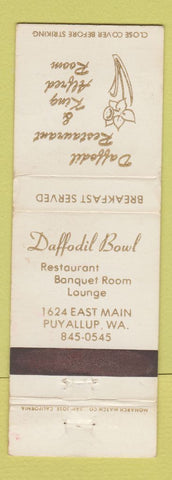 Matchbook Cover - Daffodil Restaurant Puyallup WA WEAR