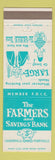 Matchbook Cover - The Farmers and Savings Bank Loudonville Perrysville OH