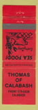 Matchbook Cover - Thomas of Calabash Seafood NC