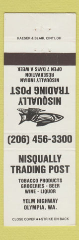 Matchbook Cover - Nisqually Trading Post Olympia WA