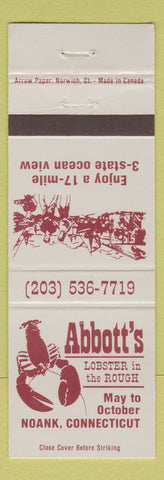 Matchbook Cover - Abbott's Lobster Noank CT