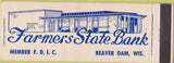 Matchbook Cover - Farmers State Bank Beaver Dam WI