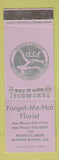 Matchbook Cover - Forget Me Not Florist Flowers Warner Robins GA LAVENDER