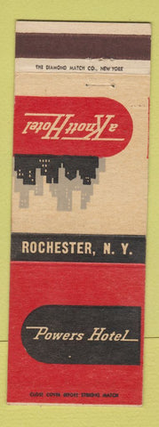 Matchbook Cover - Powers Hotel Rochester NY Knott